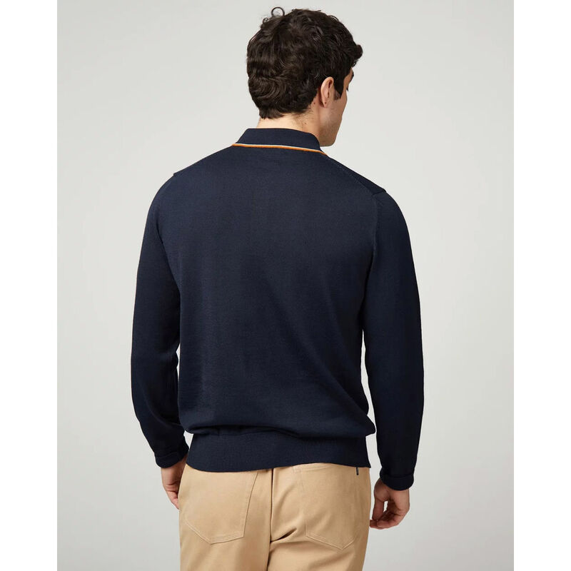 Ben Sherman Tipped Merino Polo image number 1